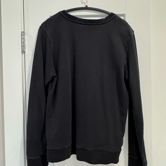 A.P.C. Black Crewneck Sweater with White Graphic - Picture 4 of 4